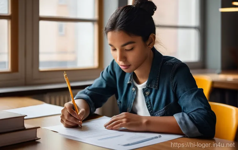 물류관리사 시험 중점 학습 전략 - **Prompt 2: Modern Logistics Technology and Innovation**
    "A vibrant, high-tech logistics hub wit...